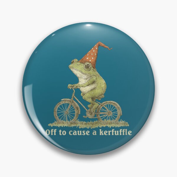 Item preview, Funny Frog Graphic Off to Cause a Kerfuffle designed and sold by mjohnson9.