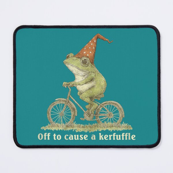 Item preview, Funny Frog Graphic Off to Cause a Kerfuffle designed and sold by mjohnson9.