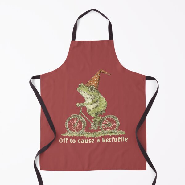 Item preview, Funny Frog Graphic Off to Cause a Kerfuffle designed and sold by mjohnson9.