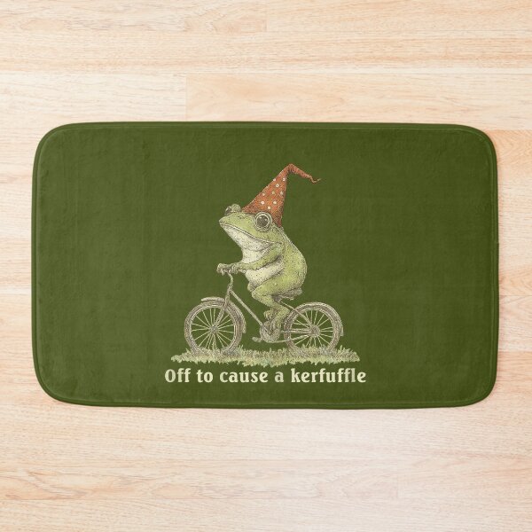 Item preview, Funny Frog Graphic Off to Cause a Kerfuffle designed and sold by mjohnson9.