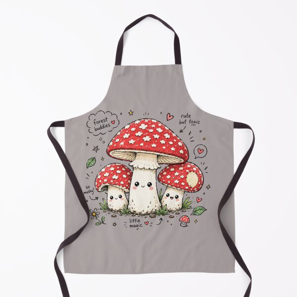 Item preview, Cute Kawaii Mushroom Trio designed and sold by 63Hotpeppers.