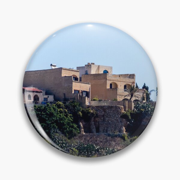 Item preview, Hilltop Village With Stone Houses and Mediterranean Architecture Perched on Rocky Cliff designed and sold by Nmallia.