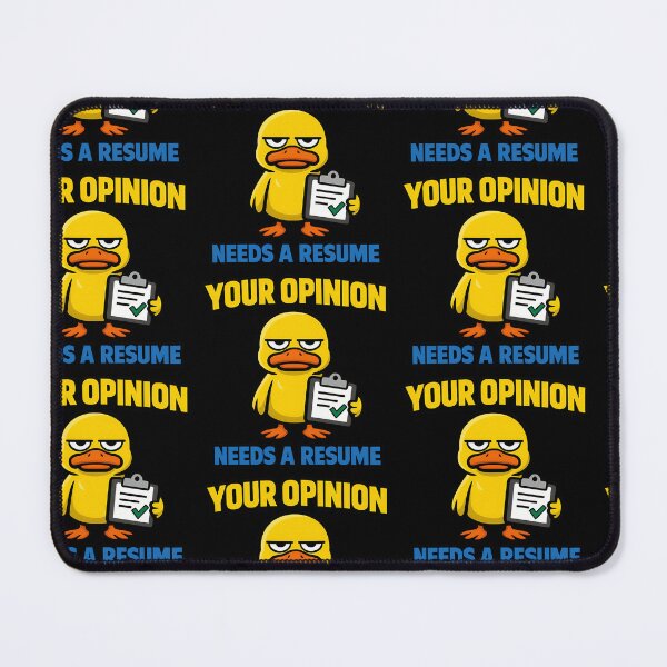Item preview, Your Opinion Needs a Resume Funny Sarcastic Duck Quote designed and sold by TeeTimeTreasure.