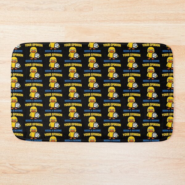Item preview, Your Opinion Needs a Resume Funny Sarcastic Duck Quote designed and sold by TeeTimeTreasure.