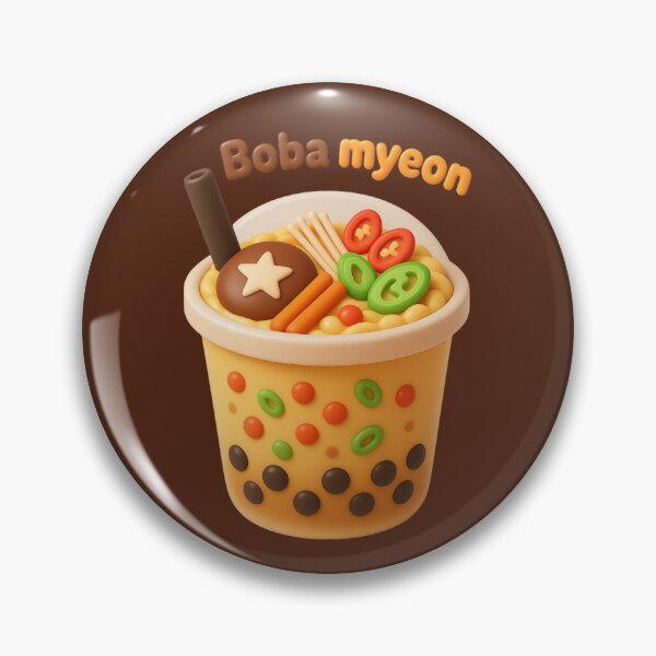 Item preview, Boba Myeon | Cute Bubble Tea Ramen | Kawaii Boba Noodles Food Illustration designed and sold by Eathusiast.