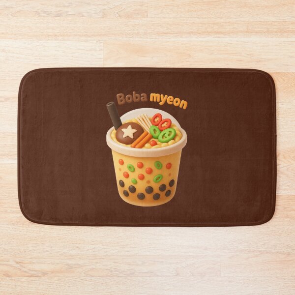 Item preview, Boba Myeon | Cute Bubble Tea Ramen | Kawaii Boba Noodles Food Illustration designed and sold by Eathusiast.