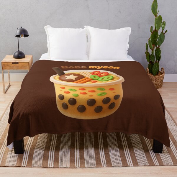 Item preview, Boba Myeon | Cute Bubble Tea Ramen | Kawaii Boba Noodles Food Illustration designed and sold by Eathusiast.