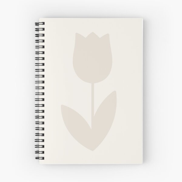 Item preview, Minimal White Tulip shape - Neutral Monochrome Botanical designed and sold by GemsAnatomy.