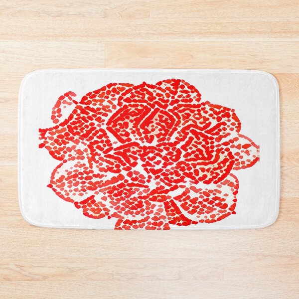 Item preview, Isolated Red Rose Mosaic Halftone Pattern Graphic Cutout designed and sold by BalkanBloom.