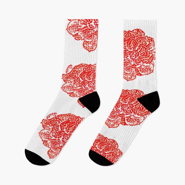 Item preview, Isolated Red Rose Mosaic Halftone Pattern Graphic Cutout designed and sold by BalkanBloom.