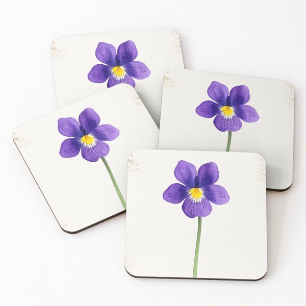 Item preview, February Birth Flower Violet | Elegant Watercolor Botanical | Vintage Floral designed and sold by lisa-diver.