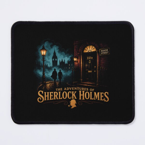 Item preview, Sherlock Holmes – Fogbound 221B London Night designed and sold by Fenay Designs.