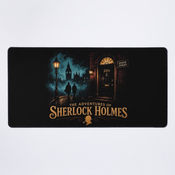 Item preview, Sherlock Holmes – Fogbound 221B London Night designed and sold by Fenay Designs.