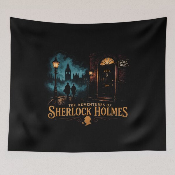 Item preview, Sherlock Holmes – Fogbound 221B London Night designed and sold by Fenay Designs.