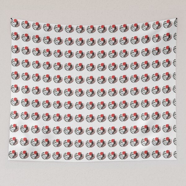 Item preview, Vintage Japanese Cherry Blossom Landscape Retro designed and sold by Moizento.