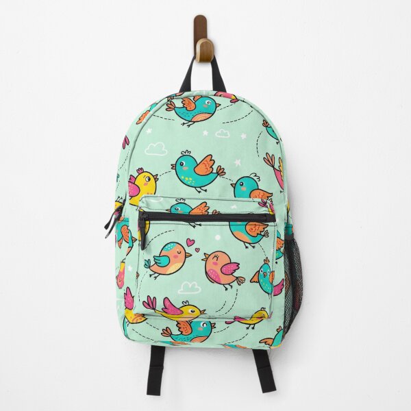 Item preview, Playful Cartoon Bird Garden - Whimsical 2D Floral Pattern designed and sold by krazzyremo.
