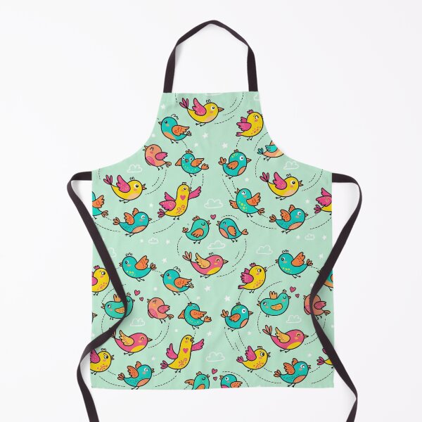 Item preview, Playful Cartoon Bird Garden - Whimsical 2D Floral Pattern designed and sold by krazzyremo.