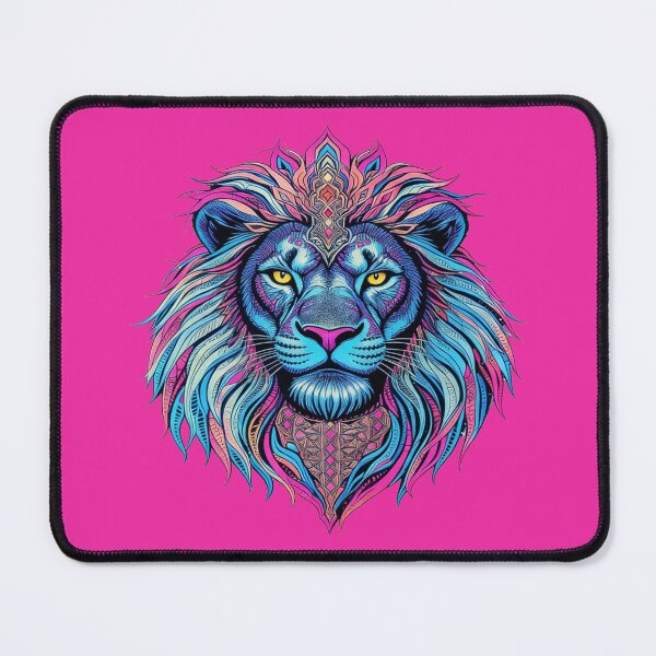 Item preview, Mystical And Majestic Sacred Neon Lion designed and sold by GaffaDesigns.