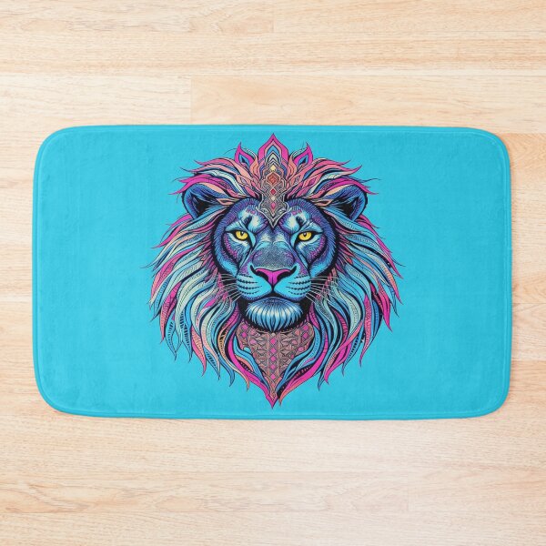 Item preview, Mystical And Majestic Sacred Neon Lion designed and sold by GaffaDesigns.