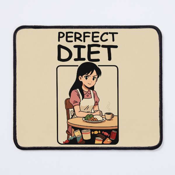 Item preview, Perfect Diet Anime Food Humor designed and sold by SakuraHaven.