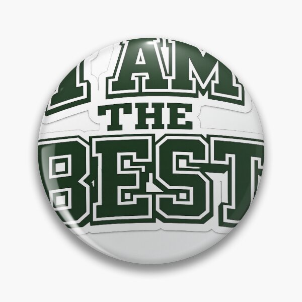 Item preview, I Am The Best Varsity Typography T-Shirt Design | Bold College Font Motivational Sticker designed and sold by LarkLeaf.