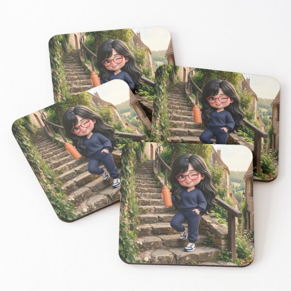 Item preview, Girl doing her exercise routine up the hill designed and sold by Azurart2.