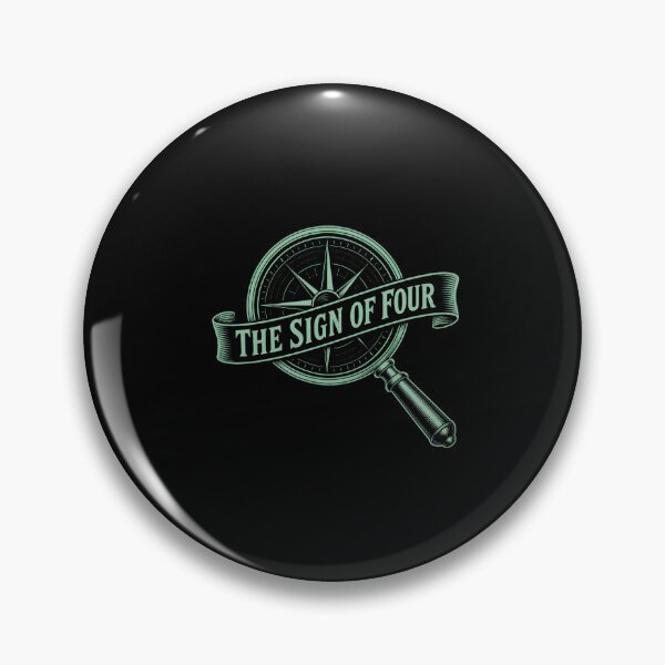 Artikelvorschau, Das Zeichen der Vier – Mint Compass Mystery Emblem entworfen und verkauft von Fenay Designs.