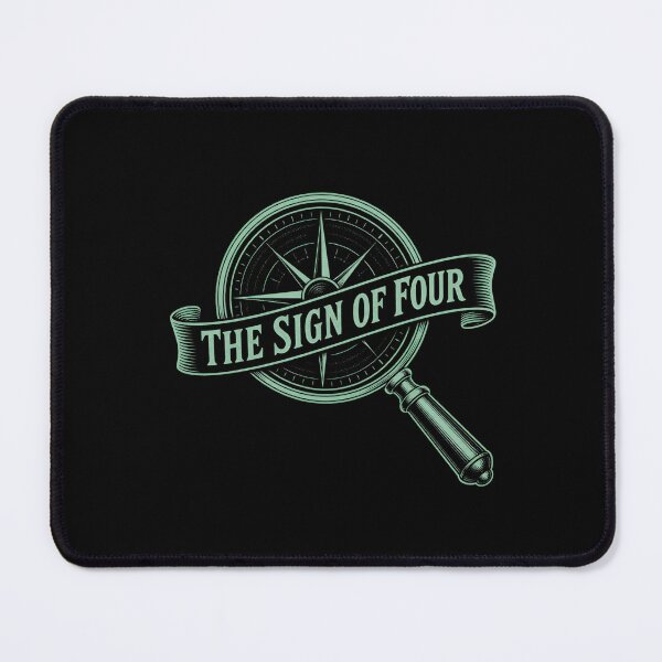 Item preview, The Sign of Four – Mint Compass Mystery Emblem designed and sold by Fenay Designs.