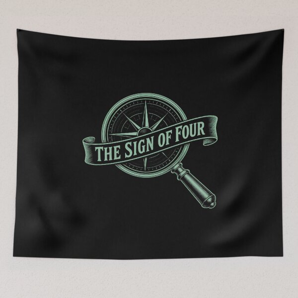 Item preview, The Sign of Four – Mint Compass Mystery Emblem designed and sold by Fenay Designs.