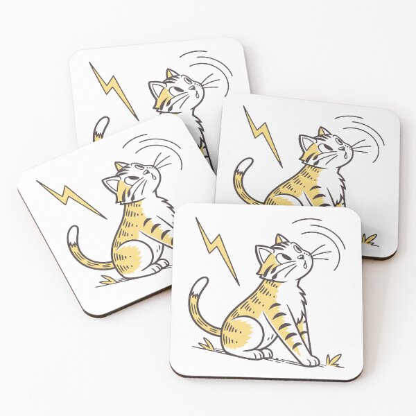 Item preview, Curious Cat Watching Lightning Illustration designed and sold by smdrndr.