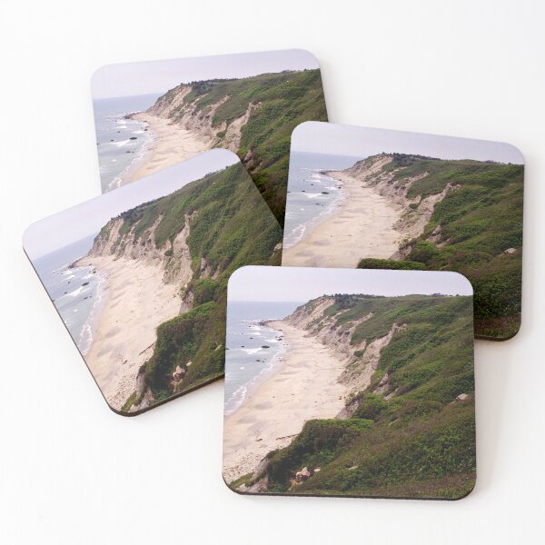 Item preview, Mohegan Bluffs, Block Island, Rhode Island coastal color photographic art print designed and sold by Jéanpaul  Ferro.