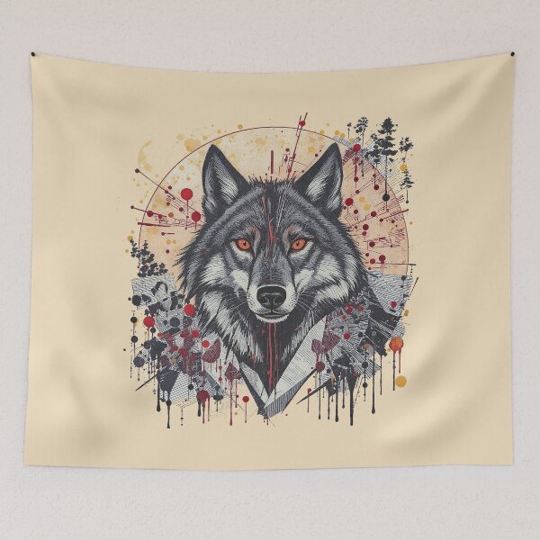 Item preview, Mystical And Majestic Sacred Wolf designed and sold by GaffaDesigns.
