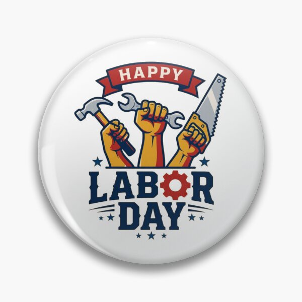 Item preview, Happy Labor Day Workers Fist Tools Retro designed and sold by SiarheiYur.