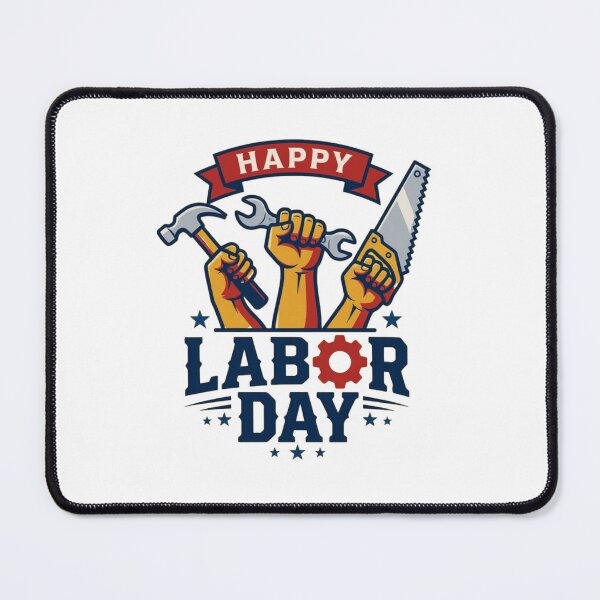 Item preview, Happy Labor Day Workers Fist Tools Retro designed and sold by SiarheiYur.