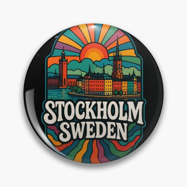 Item preview, Stockholm Sweden Trippy Art Travel designed and sold by TomFrontierArt.