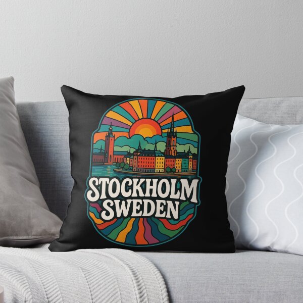 Item preview, Stockholm Sweden Trippy Art Travel designed and sold by TomFrontierArt.