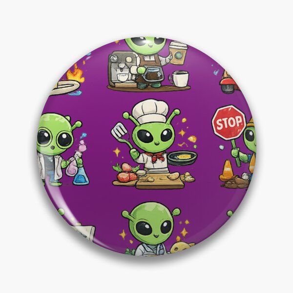 Item preview, Alien Funny Emojis | Cute Space Meme Design designed and sold by VasiArtLab.