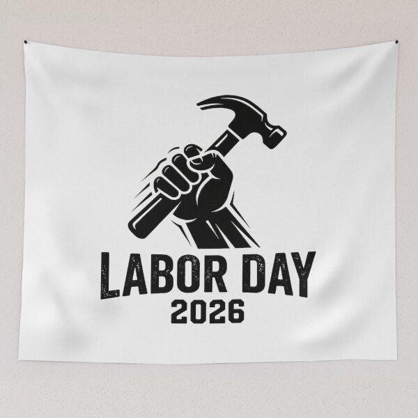 Item preview, Labor Day 2026 Raised Fist Hammer Workers designed and sold by SiarheiYur.