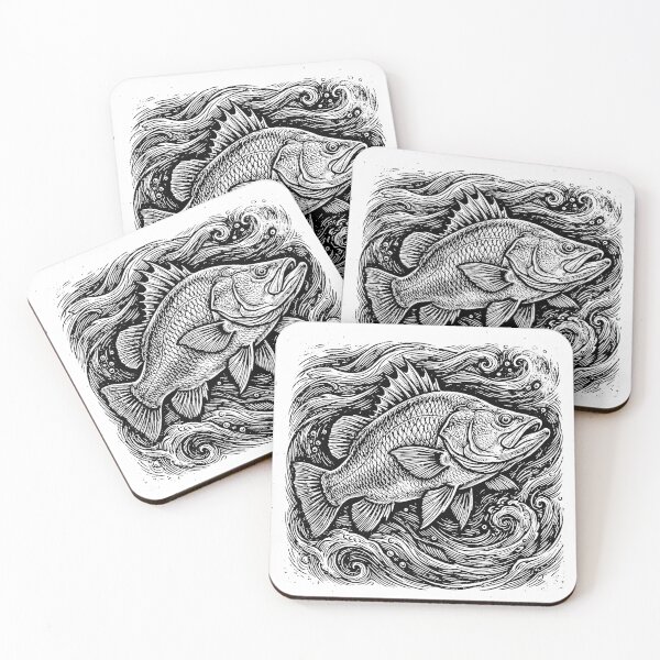 Item preview, Vintage Woodcut Nile Perch Illustration designed and sold by DuckOddity.