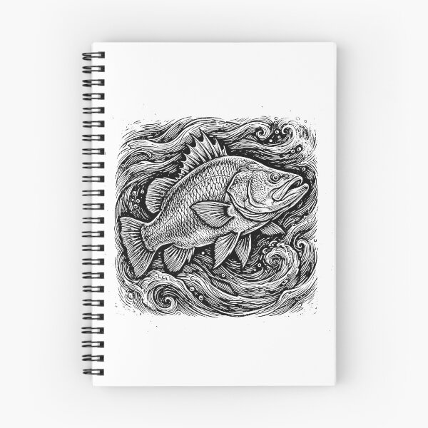 Item preview, Vintage Woodcut Nile Perch Illustration designed and sold by DuckOddity.