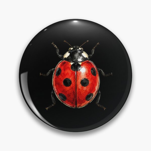 Item preview, Minimal Ladybug Watercolor | Hand Drawn Nature Illustration designed and sold by ColorSplash123.