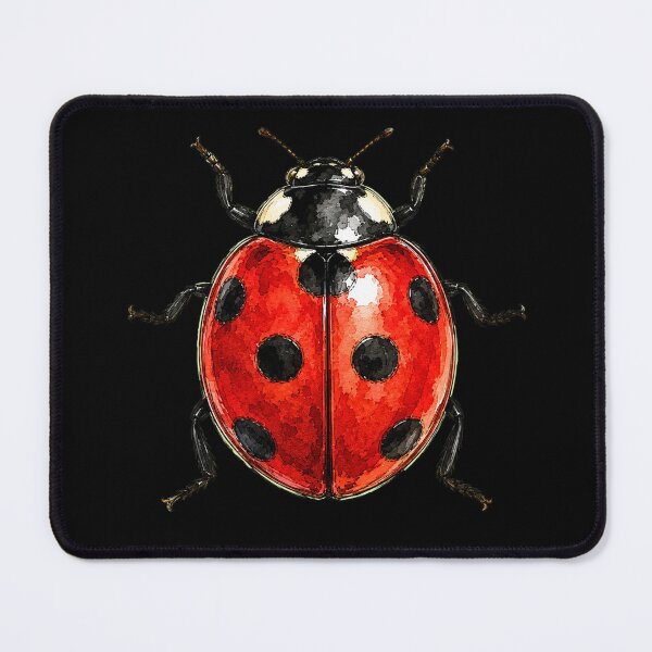 Item preview, Minimal Ladybug Watercolor | Hand Drawn Nature Illustration designed and sold by ColorSplash123.