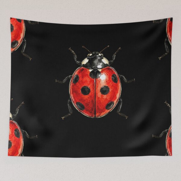 Item preview, Minimal Ladybug Watercolor | Hand Drawn Nature Illustration designed and sold by ColorSplash123.