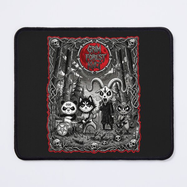Item preview, Grim Forest Kvlt - Cute Black Metal Band in the Woods designed and sold by MetalSatyrShop.