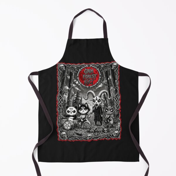 Item preview, Grim Forest Kvlt - Cute Black Metal Band in the Woods designed and sold by MetalSatyrShop.