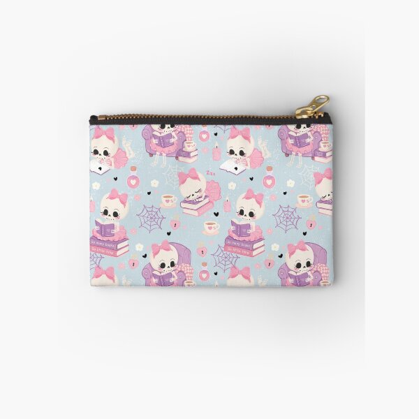 Item preview, Cute Skeleton Girl Seamless Pattern PNG | Spooky Cute Pink Gothic Pattern | Bookish Halloween designed and sold by Sunnyneststudio.
