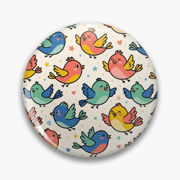 Item preview, Colorful Sky Bird - Minimalist Cartoonish Pattern designed and sold by krazzyremo.