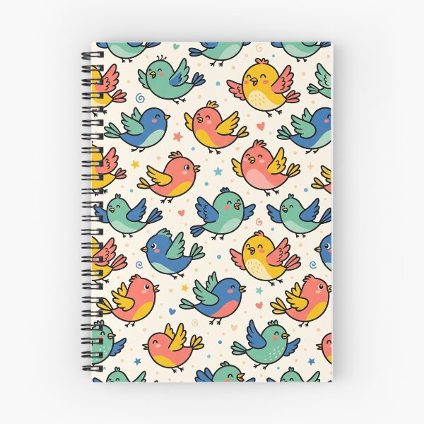 Item preview, Colorful Sky Bird - Minimalist Cartoonish Pattern designed and sold by krazzyremo.