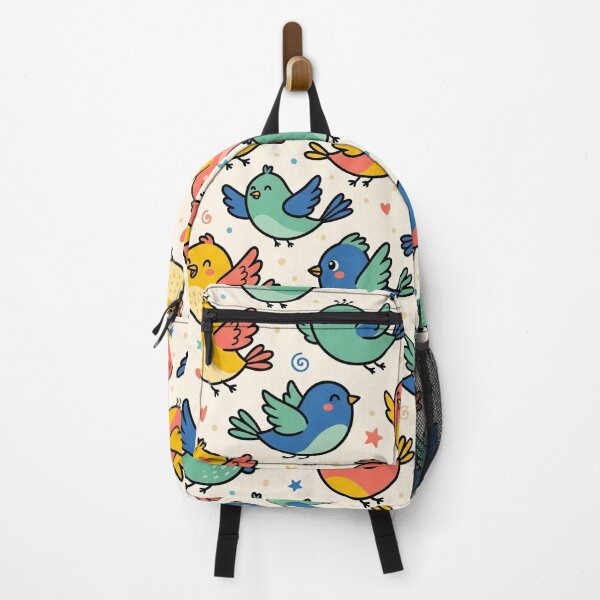 Item preview, Colorful Sky Bird - Minimalist Cartoonish Pattern designed and sold by krazzyremo.