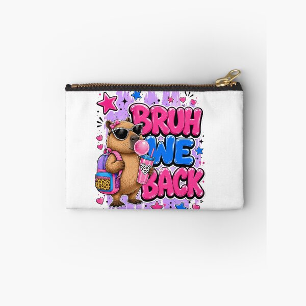 Item preview, Bruh We Back Funny Capybara Back To School Girls Kids designed and sold by BornBorn.